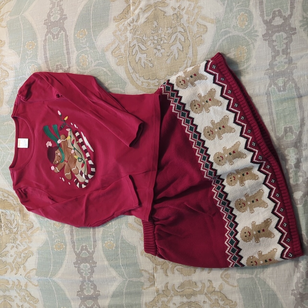 Girls Size 8 Gymboree Gingerbread Christmas Outfit